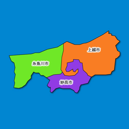 新潟県上越エリア地図